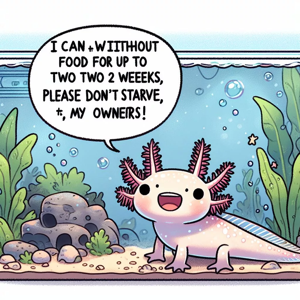 How long can axolotls go without food: Understanding survival abilities